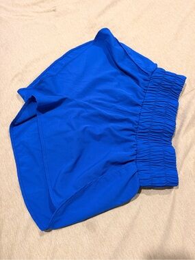 Blue Women's Athletic Shorts with Elastic Waist